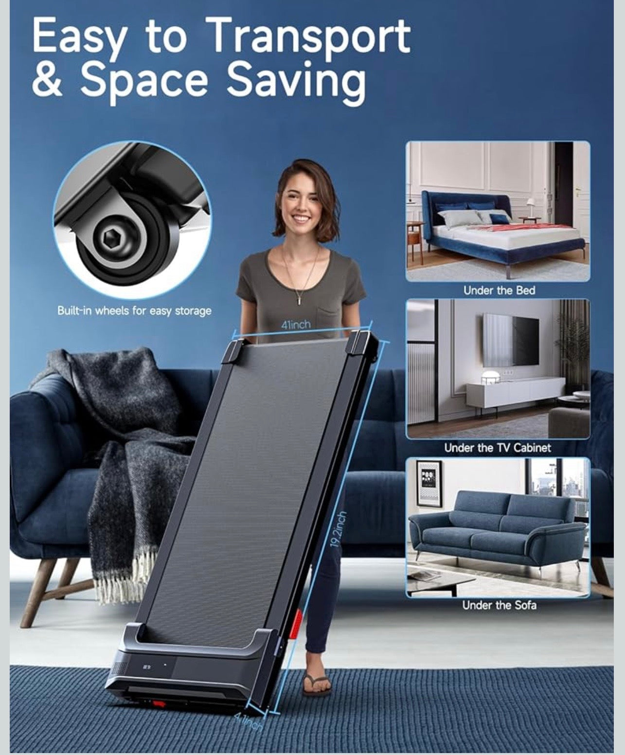 Portable walking pad