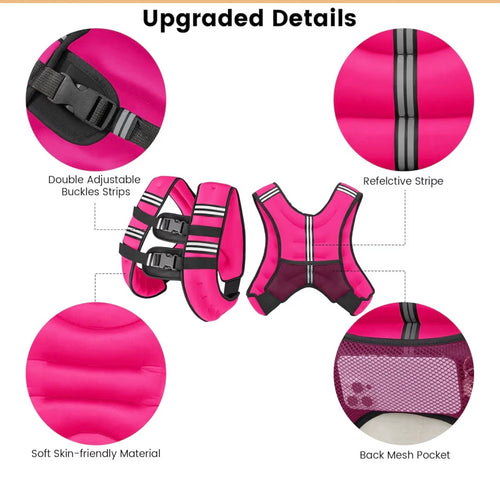 Pink 16lb weighted vest